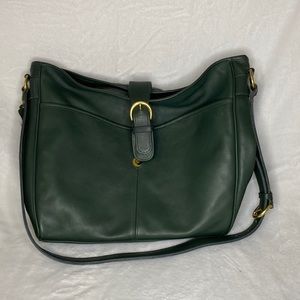 Coach Green Leather Bag.